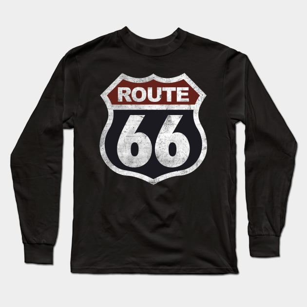 Historic Route 66 Vintage Long Sleeve T-Shirt by TextTees